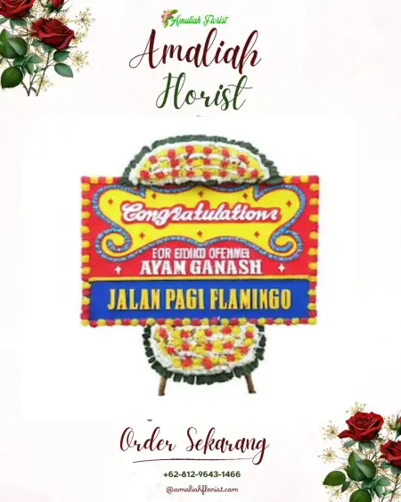 Sewa Papan Bunga Pagar Dalam